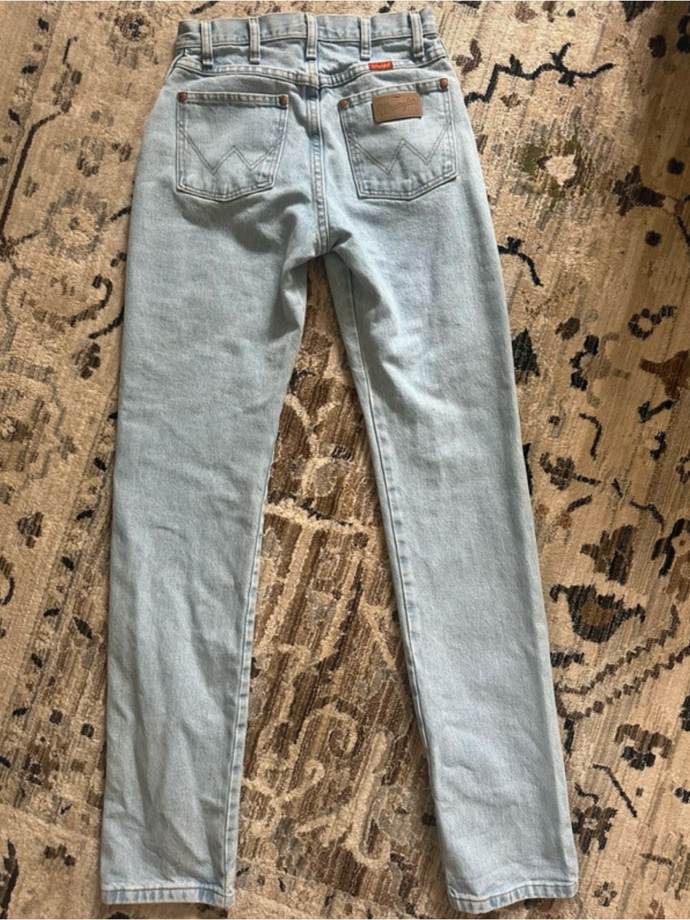 Wrangler Light Blue High-Rise Straight Jeans
